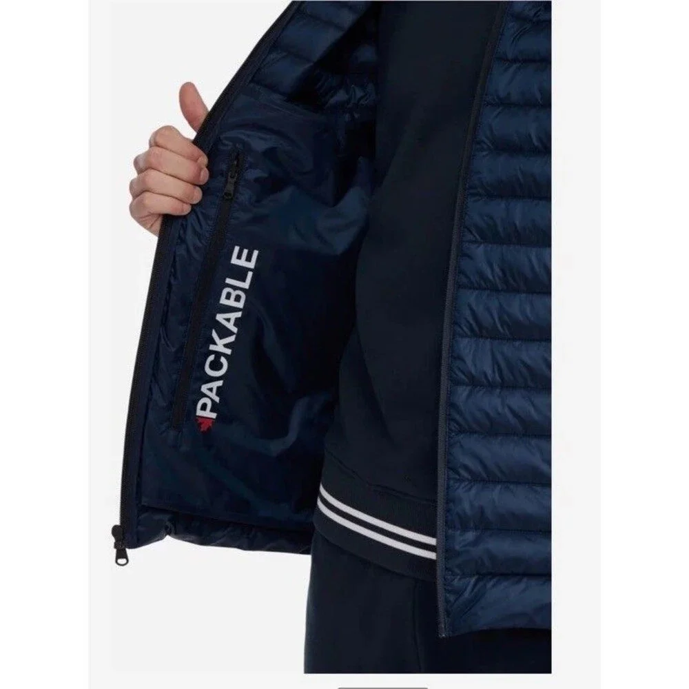 Pajar Canada Navy Osprey Channel Lightweight Packable Puffer Jacket NWT $229 Med